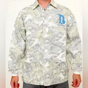 Disneyland Resort Spirit Jersey Shirt Jacket Tropical Palm Button Down Shacket L